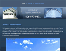 Tablet Screenshot of doormastercorp.com